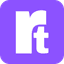 the rotheme logo, composed of the letters R and T on a purple background